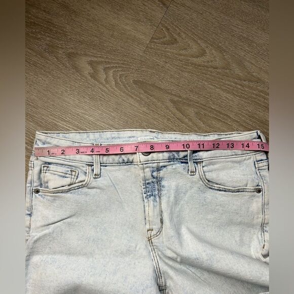 OLD NAVY | Rockstar Super Skinny Raw Hem Stone Washed Jeans Size 10 - Picture 5 of 8